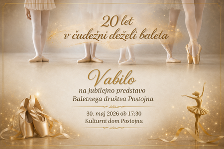 Ko zaplešejo spomini: jubilejna predstava Baletnega društva Postojna ob 20. obletnici
